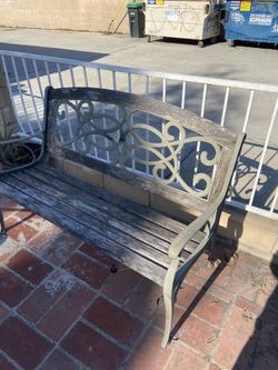 Wrought Iron Benches And Chairs NOT FREE