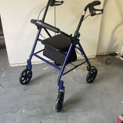 Wheel Rolling Walker With Seat