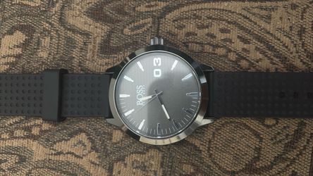 Hugo Boss Watch with Black Rubber Strap