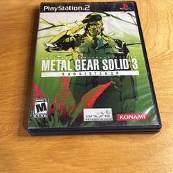 PlayStation 2 / PS2 - Metal Gear Solid 3 Subsistence 