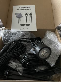 New Aponuo Solar Spotlights 2 Pack 