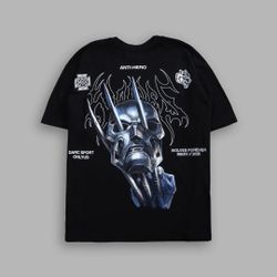 WOLVERINE/DOOM MASK ANTI-HERO "PREMIUM" OVERSIZED TEE IN BLACK