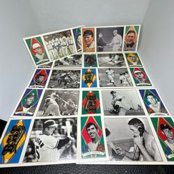 1993 BAT Triple-Folders 10 Card Lot