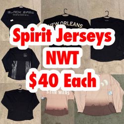 Spirit Jerseys NWT - $40 Each