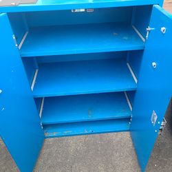 Steel Storage Cabinet With 3 Shelves 