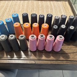 4 Spools of Thread – 7 Vibrant Colors – Perfect for Sewing, Embroidery, and Crafts