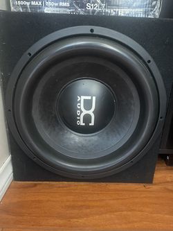 15 inch DC audio subwoofer with Box car audio sub