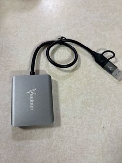 Multi OTG SD Card Reader, 4-in-1 USB C USB 3.0 Dual Connector Adapter