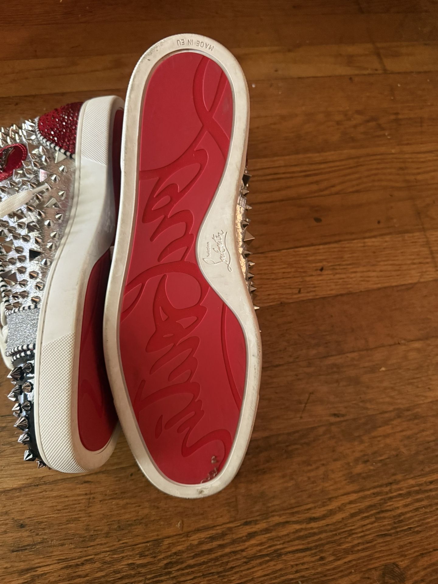 Christian Louboutin Louis Spikes No Limit Flat Sneaks. Multicolor Size 46 US 13