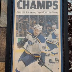 2019 Framed Newspaper of STL Blues Stanley Cup Championship