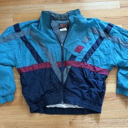 Vintage Athletic Works Windbreaker Jacket Coat Men’s Size L  