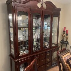 Dining room set with hutch