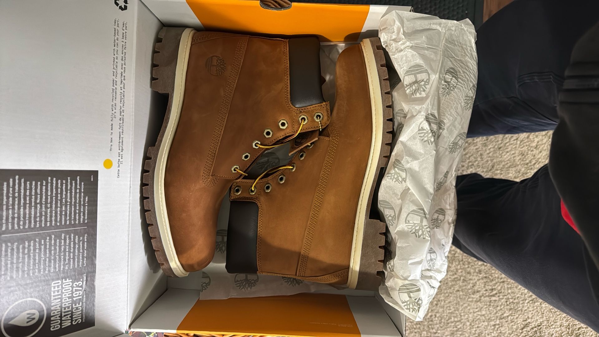 Timberland Dark Wheat Nubuck Size 10