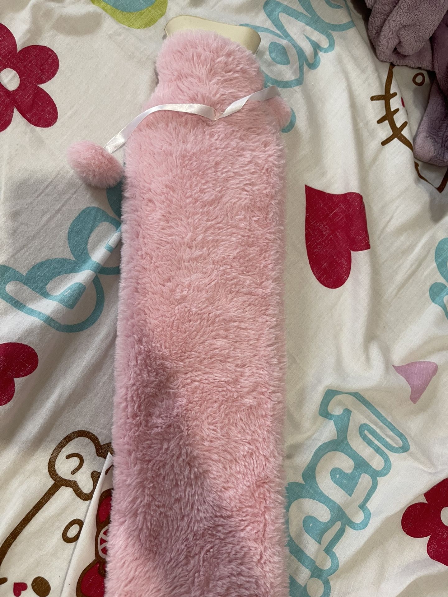 PINK LONG HOT WATER BOTTLE