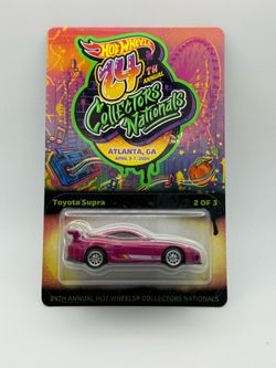 Hot wheels 24th annual collectors nationals pink Toyota Supra