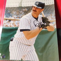 Don Mattingly Signed 8x10  W/ COA #HOLO