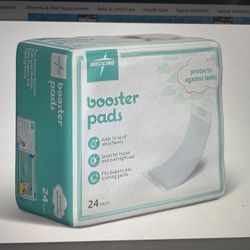 Medline Booster Pads with Adhesive, 192 Count, Baby Diaper Doubler for Overnight Use to Help Eliminate Leaks