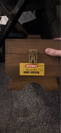 Antique KIWI shoe shine box