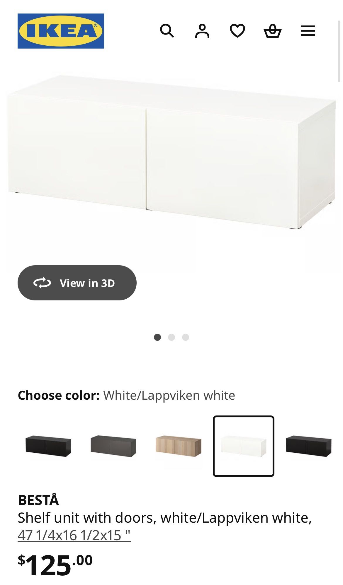 IKEA Besta Shelf Unit With Doors
