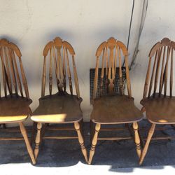 Vintage Wood Chairs 