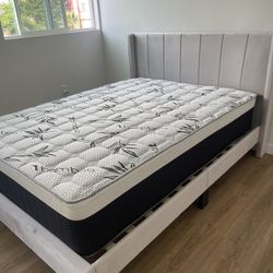 Full Size Bed Frame With Mattress 