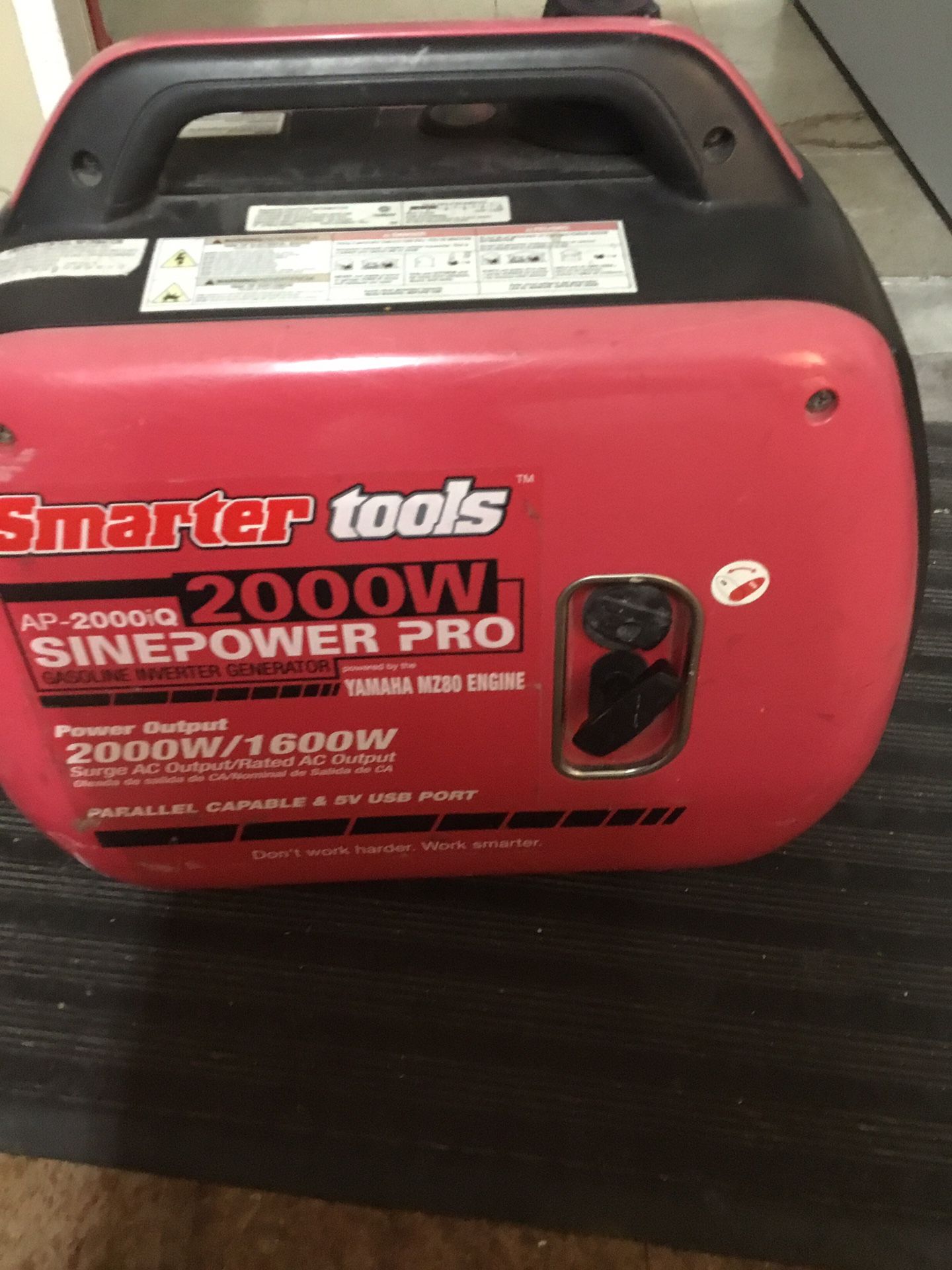 Smarter Tools Generator Yamaha Engine 2000w AP2000 IQ SINEPOWER PRO