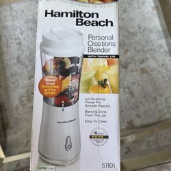Hamilton Beach Portable Blender for Shakes and Smoothies,  BPA Free Travel Cup & Lid
