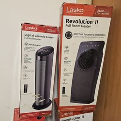 NEW LASKO HEATERS FOR FULL ROOM,ENERGY SAVER,TOWER ROTATE,WITH REMOTE CONTROL IF SOMEBODY INTERESTED TEXT ME PLEASE HABLO ESPAÑOL