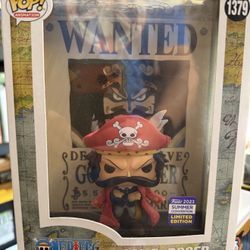 2023 SDCC Exclusive Funko Pop One Piece Gol D Roger Wanted Poster