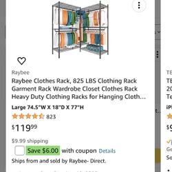 Brand New Clothing Rack In The Box