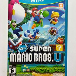 New Super Mario Bros U Nintendo Wii U 2012 Game Complete W/ Manual