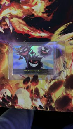 Topps Pokemon Tower Of Terror Gengar Rainbow Foil