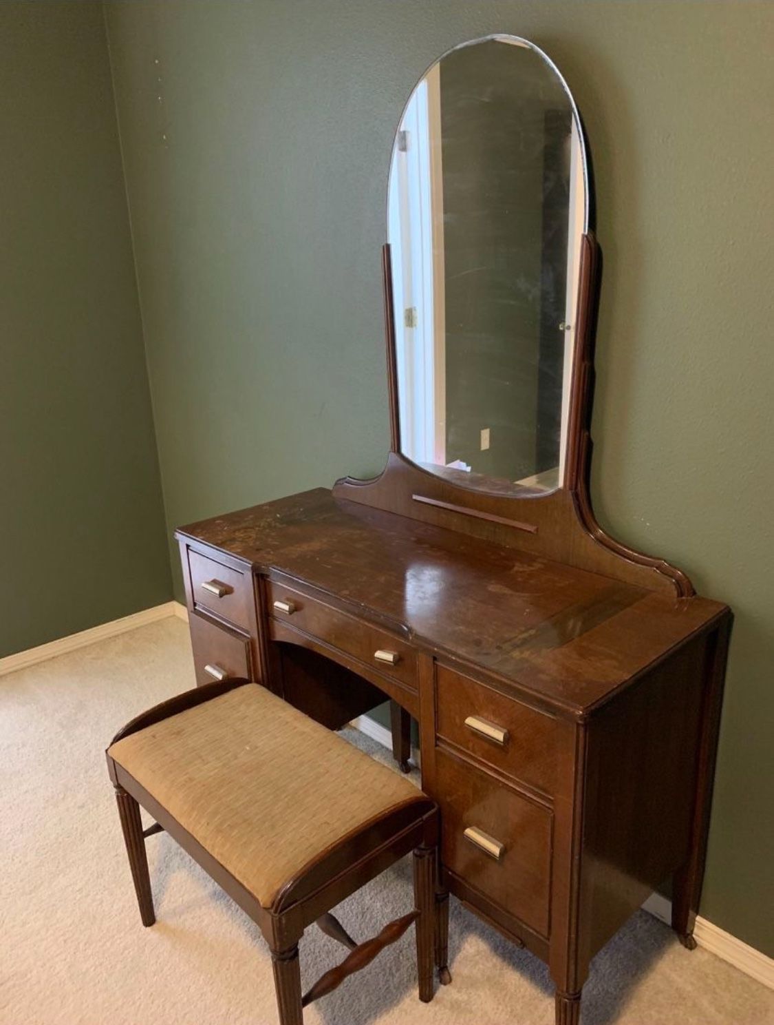 Antique Vanity w/ Bench