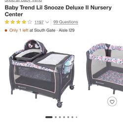 Baby Trend Lil Snooze Deluxe II Nursery Center 