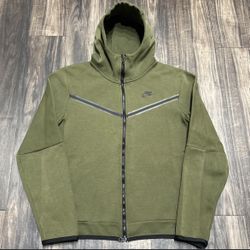 Green Nike tech fleece Jacket