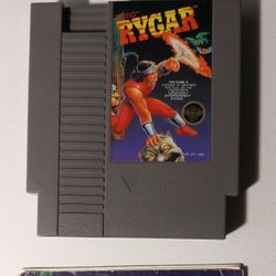 NES Rygar 5 Screws Cart And Manual