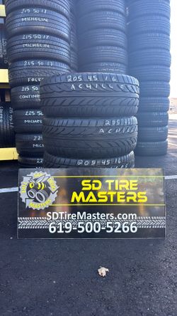 Excellent set of used tires 205/45/16 Achilles Sport