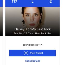 Halsey - 4 Seats On The Aisle - Lower Section  