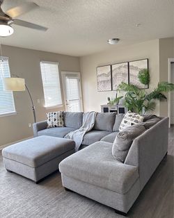 Sectional & Matching Ottoman