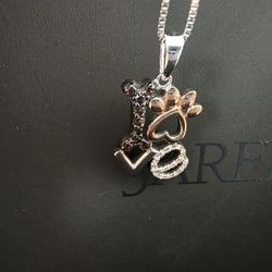 Paw And Bone Necklace