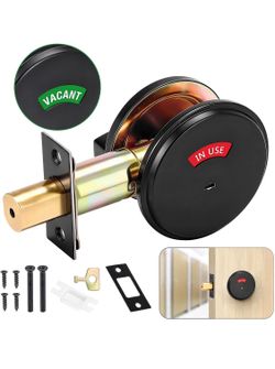 Bathroom Deadbolt with Occupancy Indicator, Vacant Occupied Lock In-Use/Vacant Commercial Deadbolt, ANSI Grade 2 Privacy Indicator Lock For Restrooms,