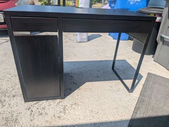 IKEA MICKE Computer Desk with Drawers & Storage (Black-Brown)