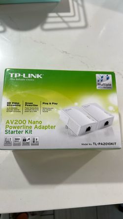 📶 TP-LINK TL-PA2010KIT AV200 Nano Powerline Adapter Starter Kit – Brand New