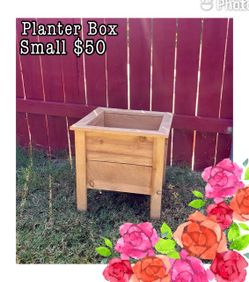 Small Wooden Raised Planter Box