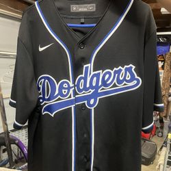 Authentic Nike Los Angeles Dodgers Vintage Black Jersey 