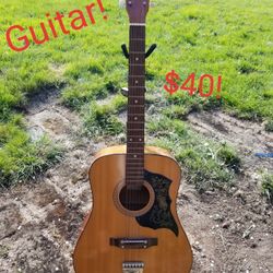 GUITAR!  For Repair Or Decoration AS IS