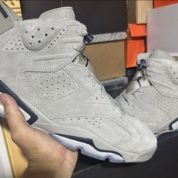 Nike Air Jordan 6 Retro "Georgetown" sneakers.