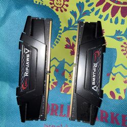 G.SKILL RipjawsV Series DDR4 RAM (XMP) 16GB (2x8GB) 3200MT/s CL16-18-18-38 1.35V Intel AMD Desktop Computer Memory U-DIMM - Black (F4-3200C16D-16GVKB)