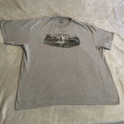 Cars Shirt Men 2XL Gray Classic Retro Graphic Streetwear Workout Lightweight Tee