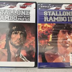 2 RAMBO DVD’s  (GREAT CONDITION)